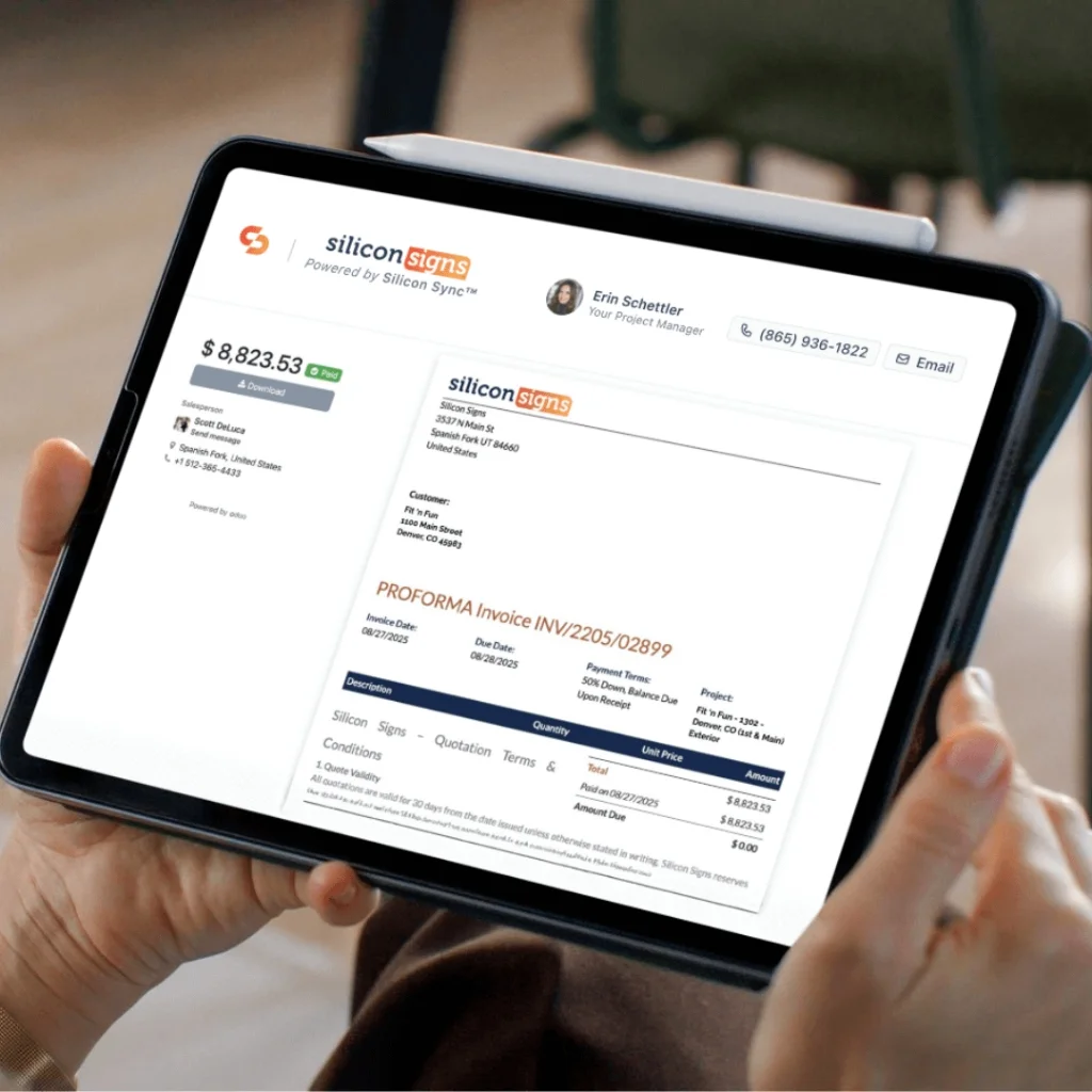 Silicon Signs Pricing Dashboard